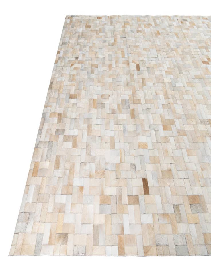 Detail image of 8' 1 x 10' Cowhide Leather Rug