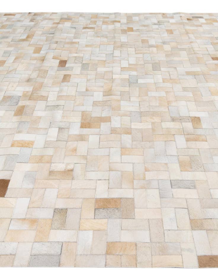 Detail image of 8' 1 x 10' Cowhide Leather Rug