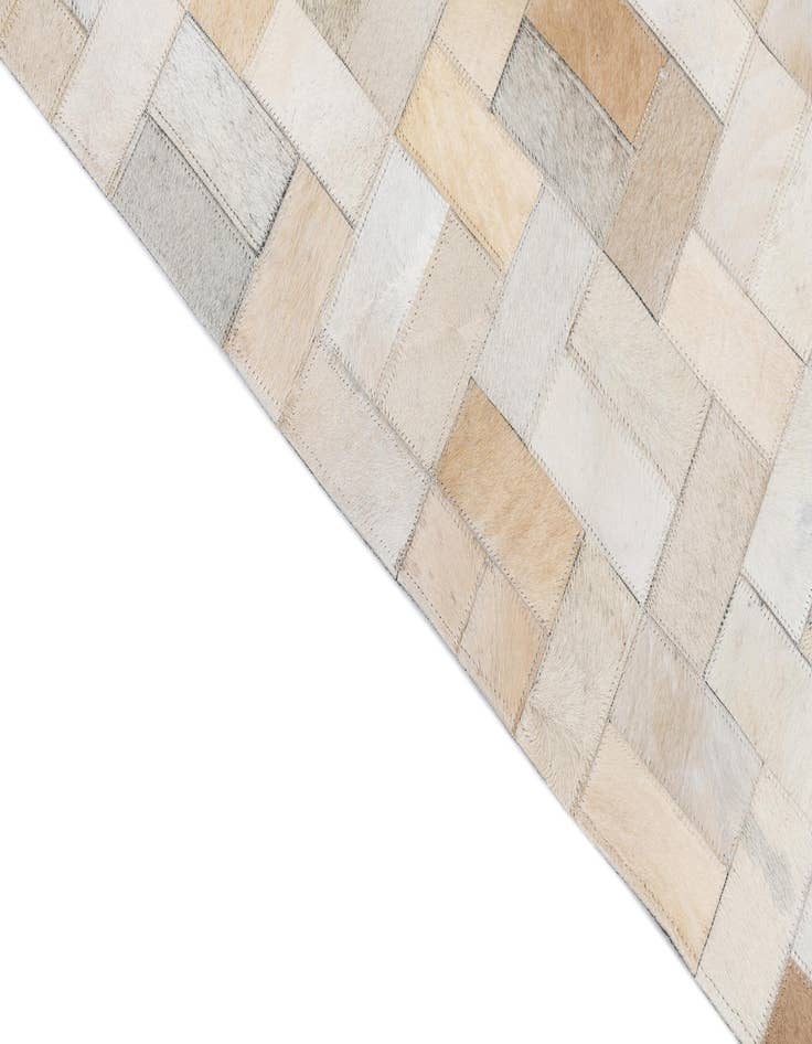 Detail image of 8' 1 x 10' Cowhide Leather Rug