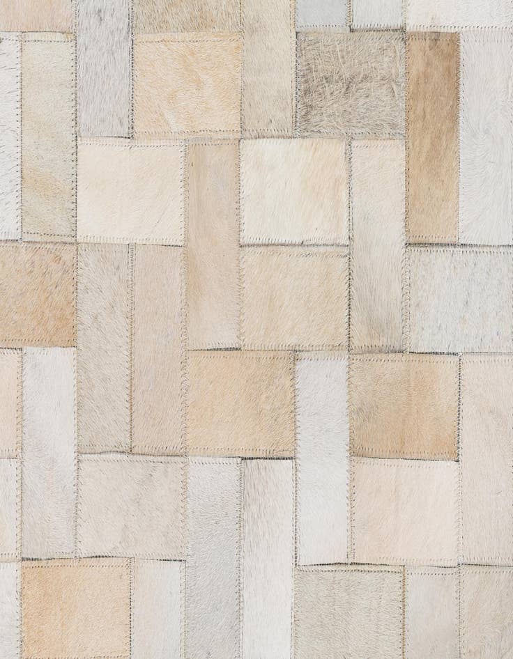 Detail image of 8' 1 x 10' Cowhide Leather Rug