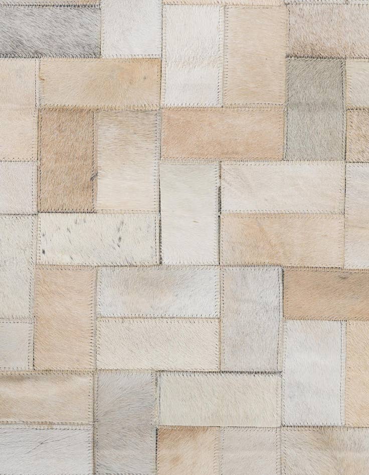 Detail image of 8' 1 x 10' Cowhide Leather Rug