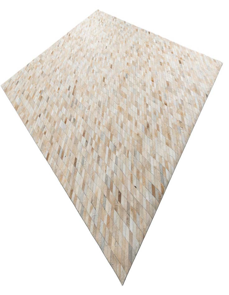 Detail image of 8' 2 x 9' 10 Cowhide Leather Rug