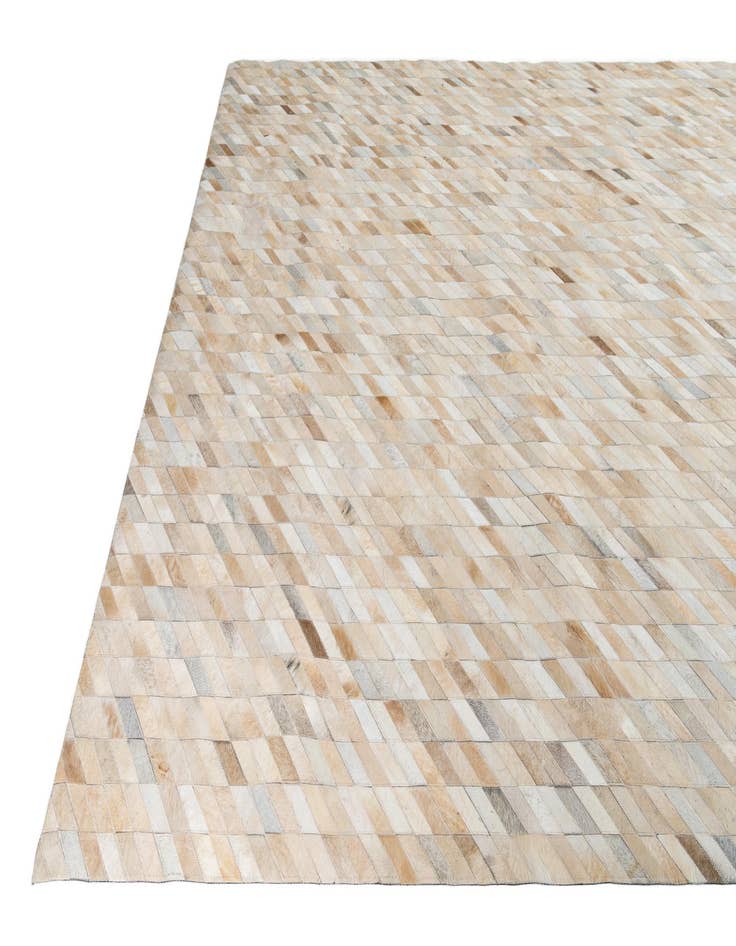 Detail image of 8' 2 x 9' 10 Cowhide Leather Rug