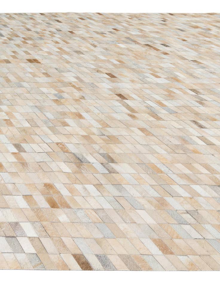 Detail image of 8' 2 x 9' 10 Cowhide Leather Rug