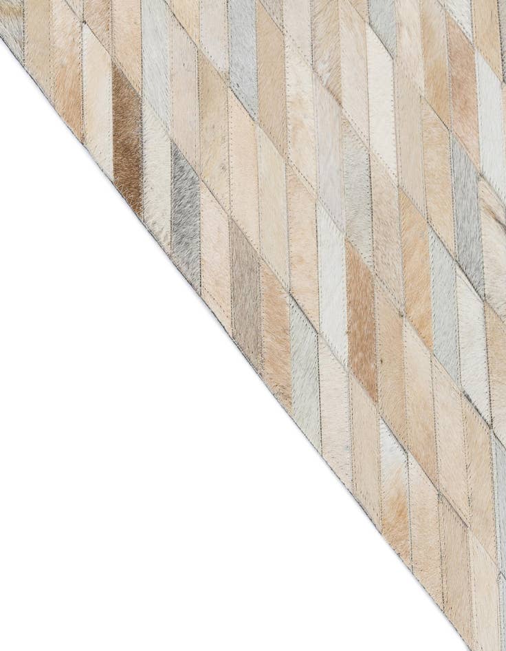 Detail image of 8' 2 x 9' 10 Cowhide Leather Rug