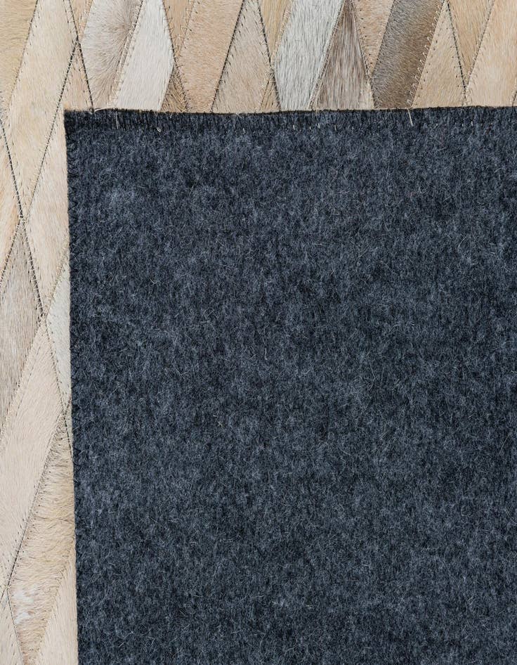 Detail image of 8' 2 x 9' 10 Cowhide Leather Rug