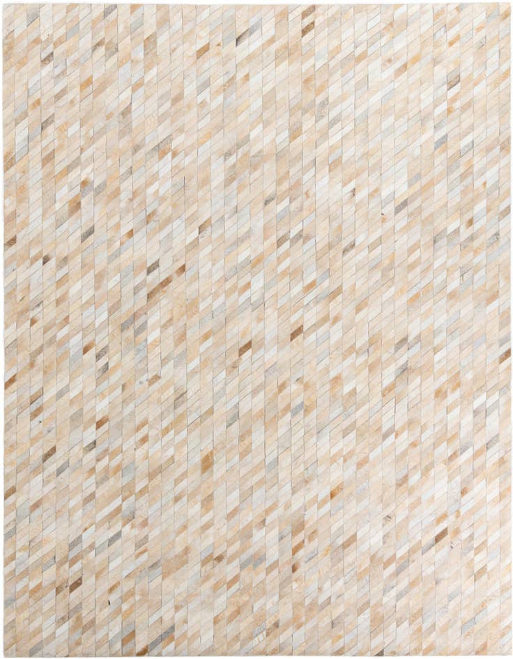 Detail image of 8' 2 x 9' 10 Cowhide Leather Rug