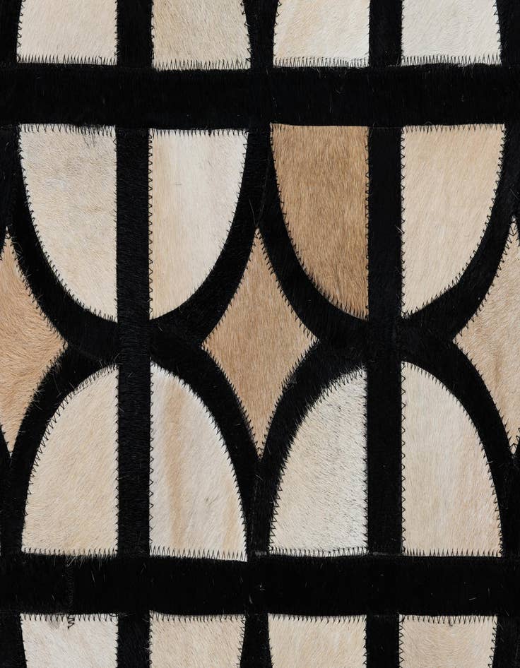 Detail image of 5' 2 x 8' Cowhide Leather Rug