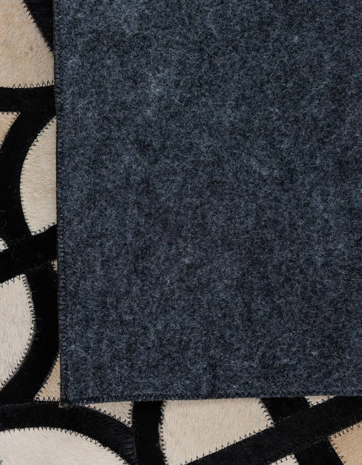 Detail image of 5' 2 x 8' Cowhide Leather Rug