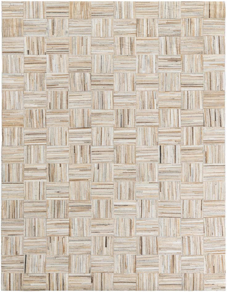 Detail image of 5' x 7' 8 Cowhide Leather Rug