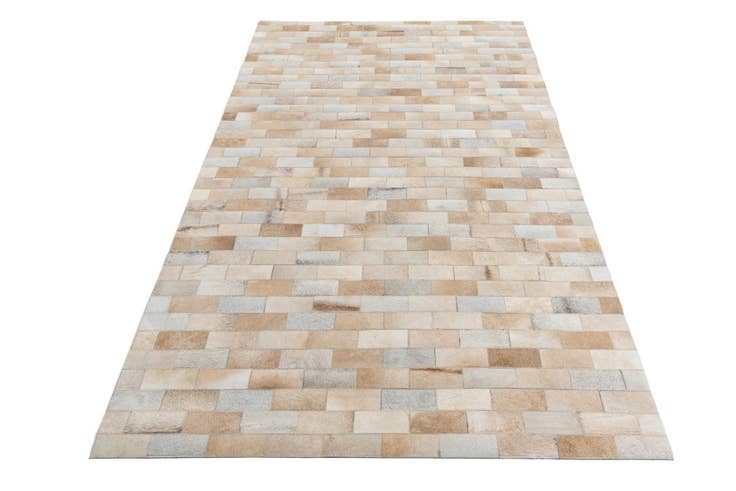 Detail image of 5' x 7' 9 Cowhide Leather Rug