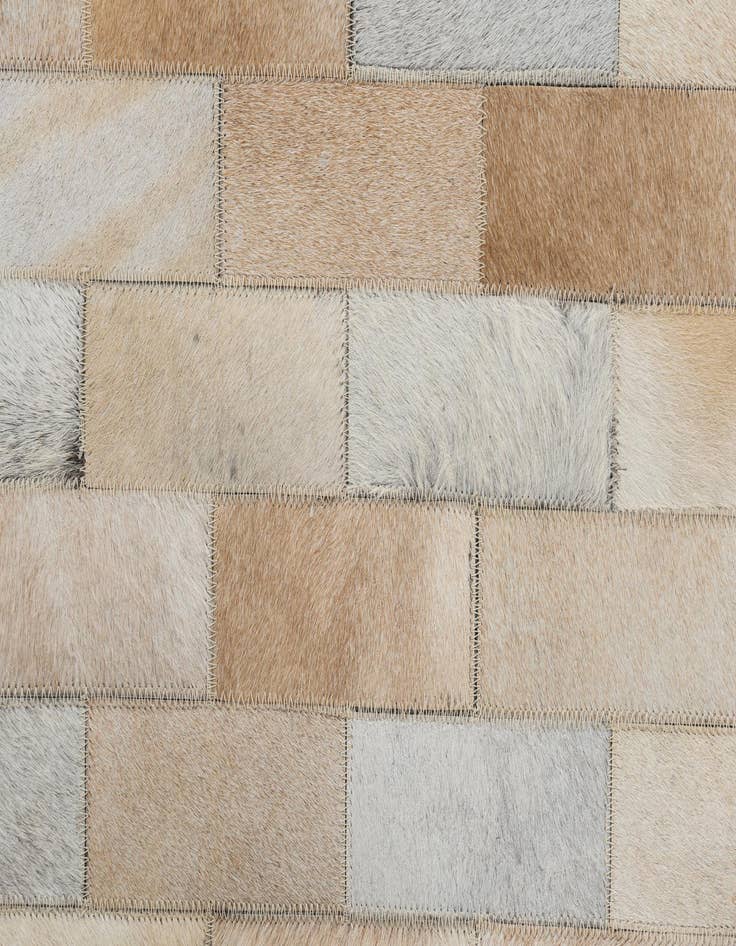 Detail image of 5' x 7' 9 Cowhide Leather Rug