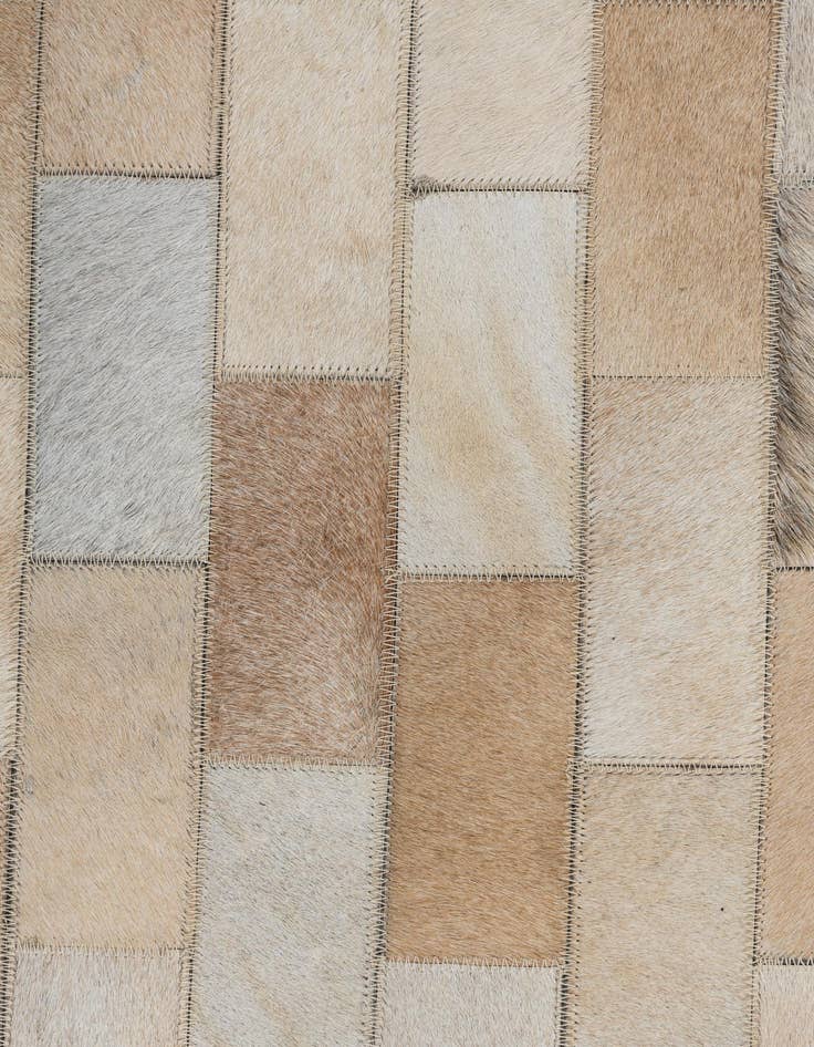 Detail image of 5' x 7' 9 Cowhide Leather Rug
