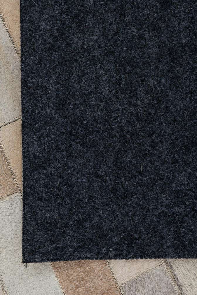 5' x 7' 9 Cowhide Leather Rug
