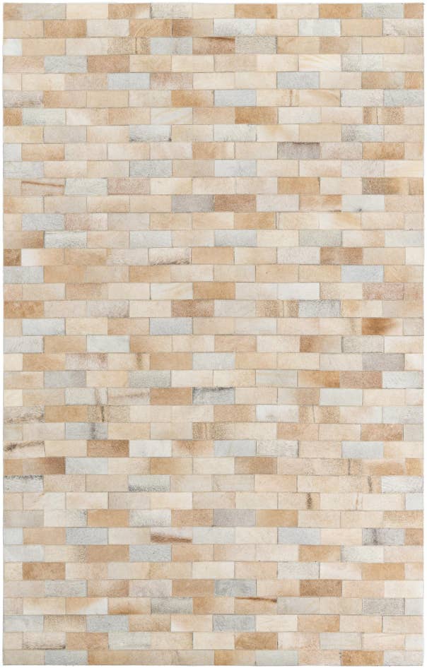 Detail image of 5' x 7' 9 Cowhide Leather Rug