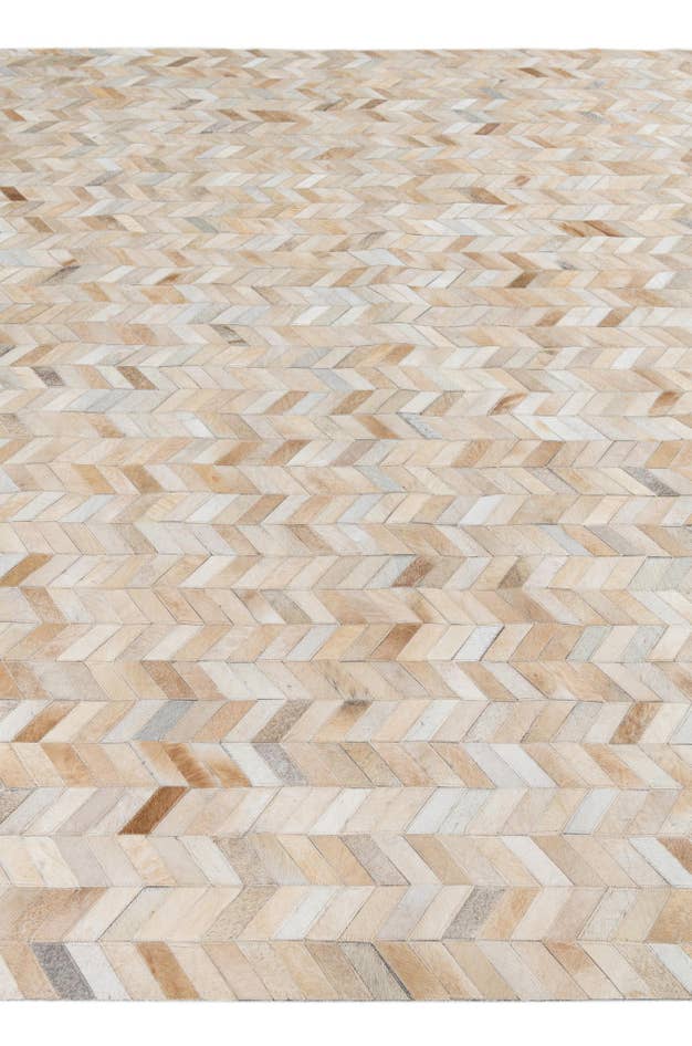 Detail image of 8' 1 x 10' Cowhide Leather Rug