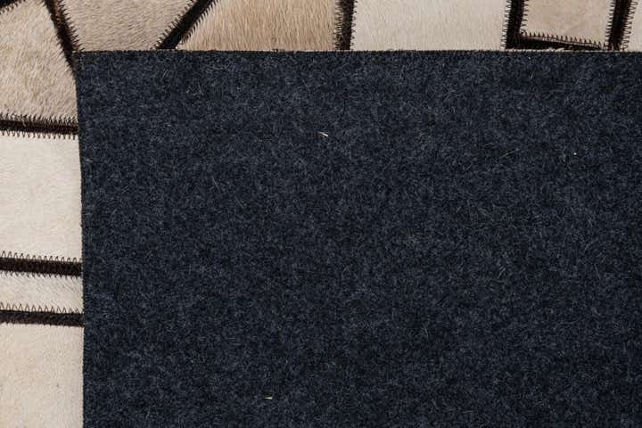 8' x 9' 10 Cowhide Leather Rug