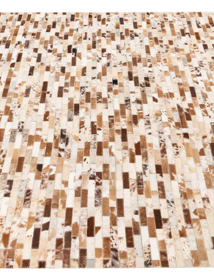 Detail image of 5' 1 x 8' 2 Cowhide Leather Rug