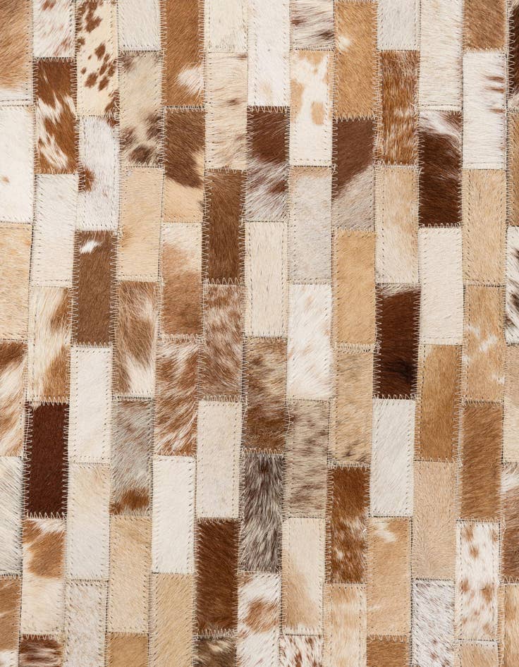 Detail image of 5' 1 x 8' 2 Cowhide Leather Rug
