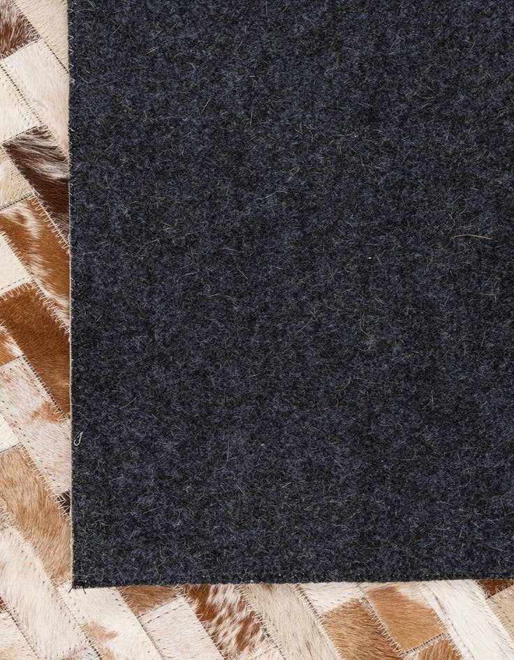 Detail image of 5' 1 x 8' 2 Cowhide Leather Rug