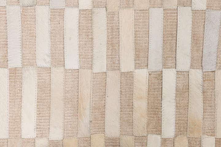 4' x 6' Cowhide Leather Rug