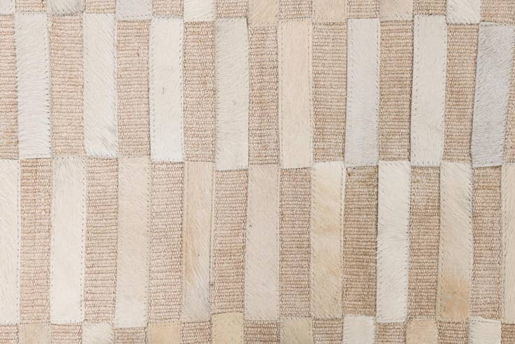 Detail image of 4' x 6' Cowhide Leather Rug