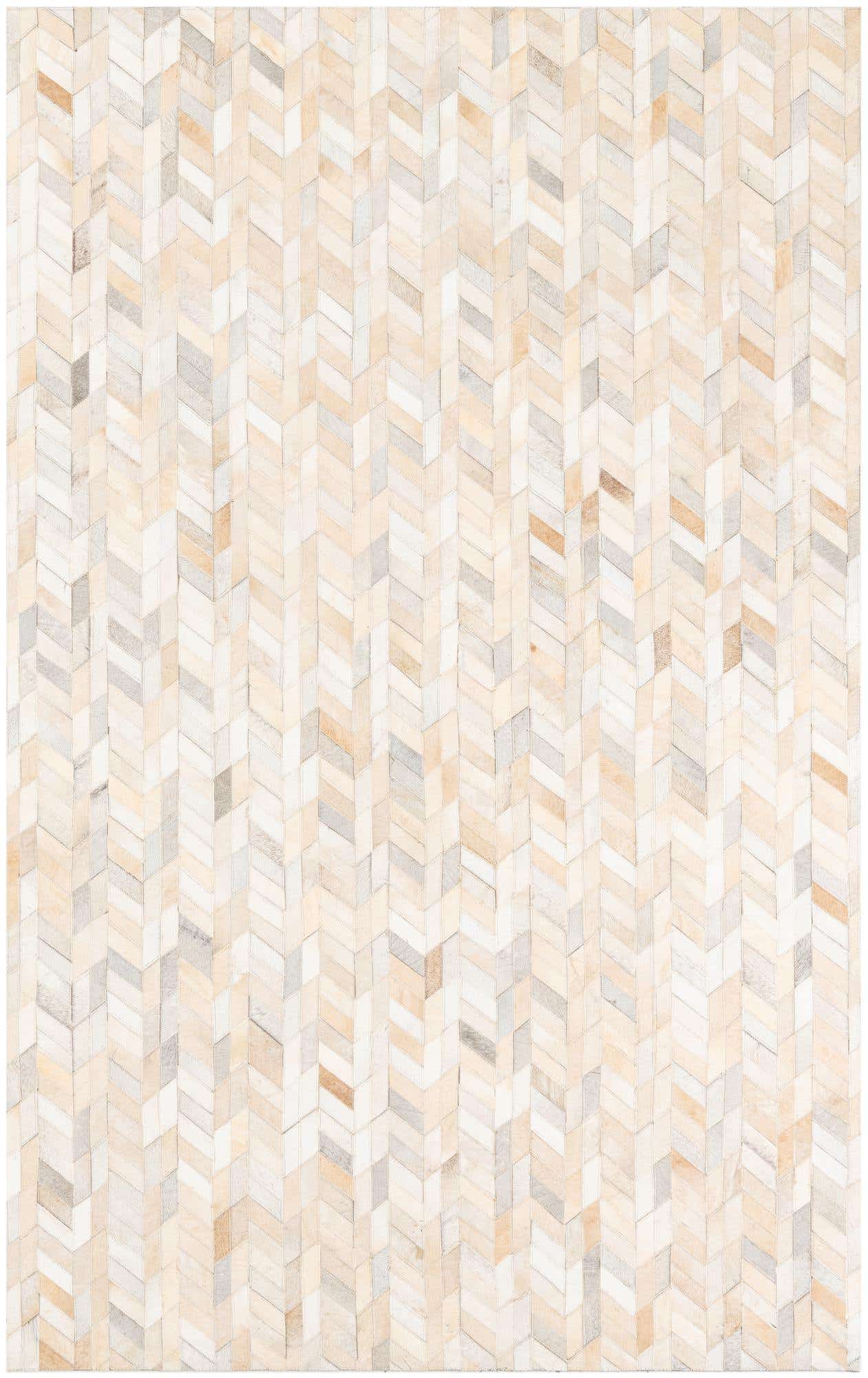 5' x 8' Cowhide Leather Rug