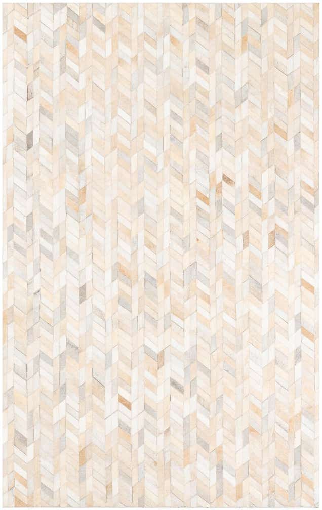 5' x 8' Cowhide Leather Rug