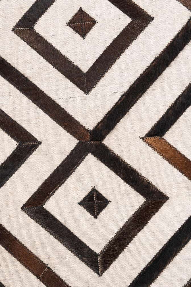 4' x 5' 5 Cowhide Leather Rug