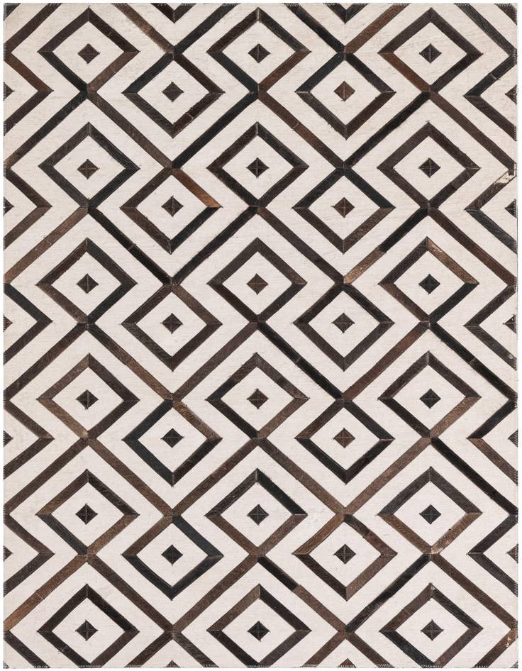 Detail image of 4' x 5' 5 Cowhide Leather Rug