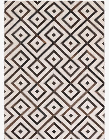 4' x 5' 5 Cowhide Leather Rug