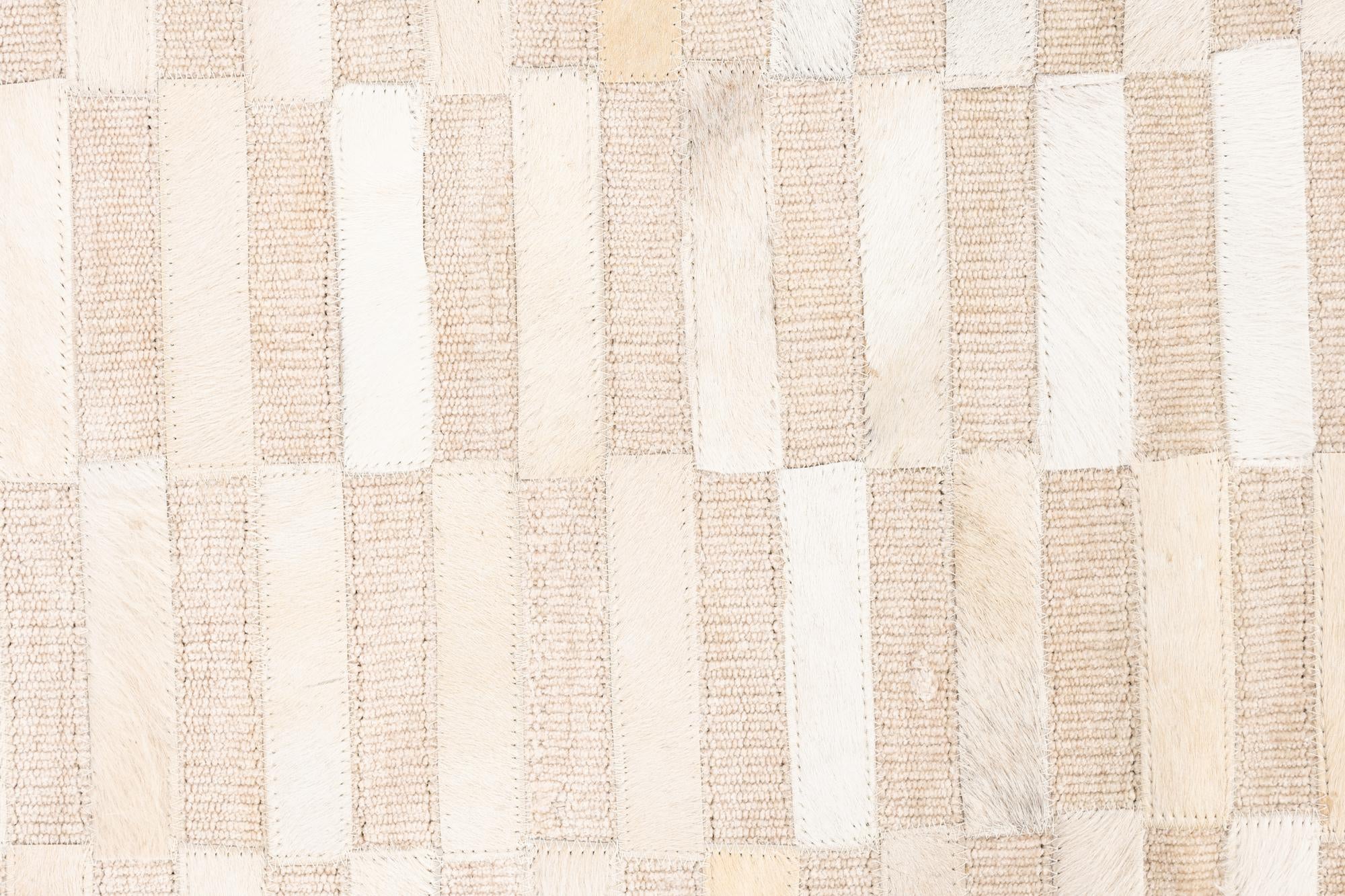 3' 10 x 5' 10 Cowhide Leather Rug
