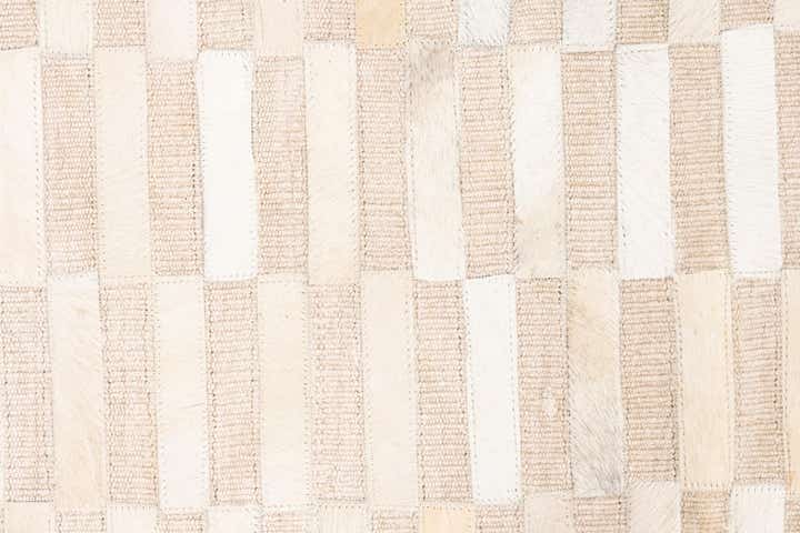 3' 10 x 5' 10 Cowhide Leather Rug