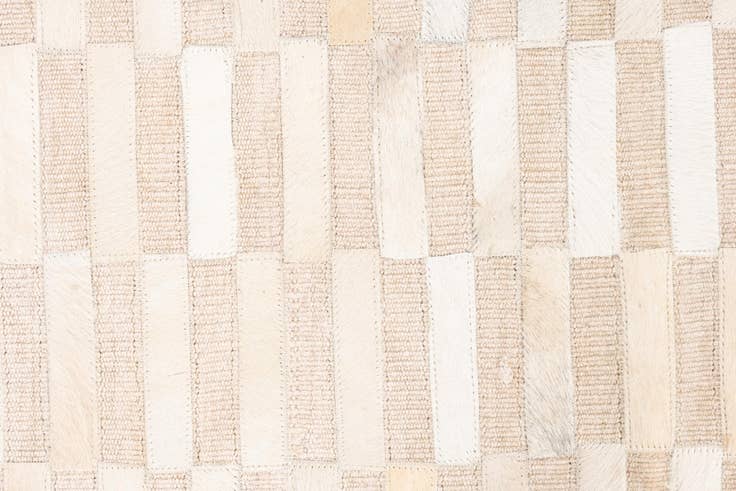 Detail image of 3' 10 x 5' 10 Cowhide Leather Rug