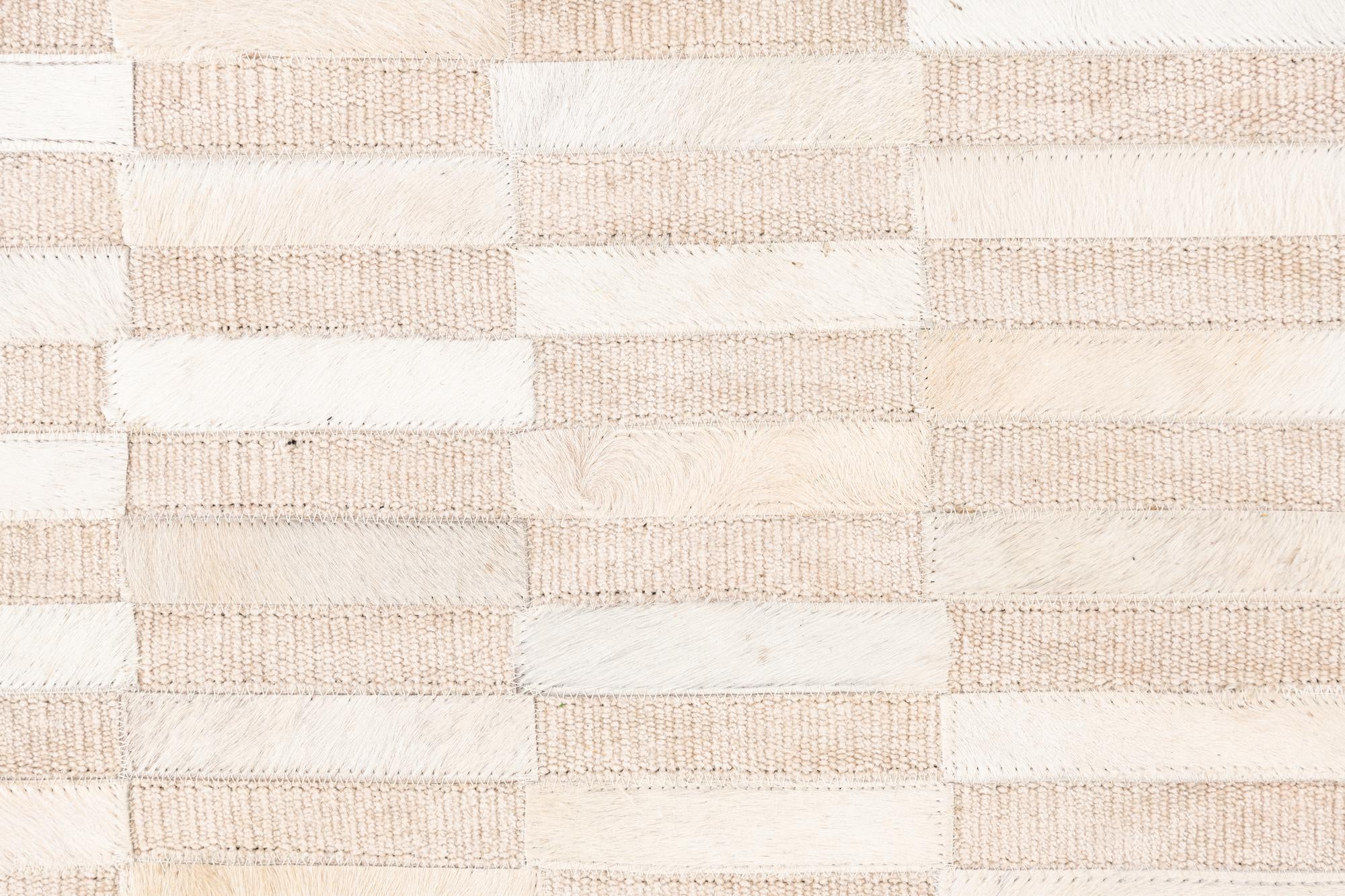 3' 10 x 5' 10 Cowhide Leather Rug