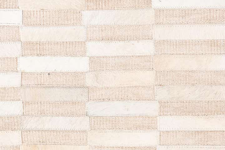3' 10 x 5' 10 Cowhide Leather Rug