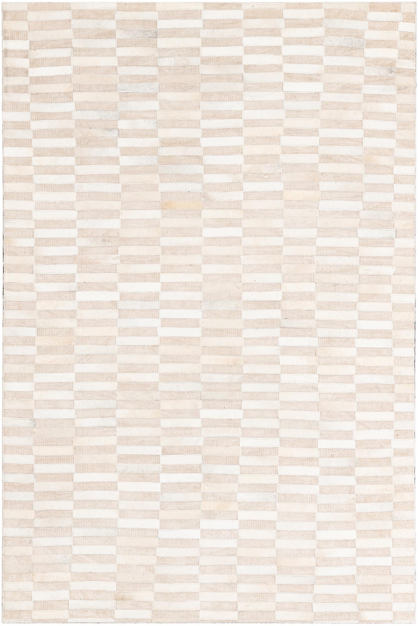 3' 10 x 5' 10 Cowhide Leather Rug