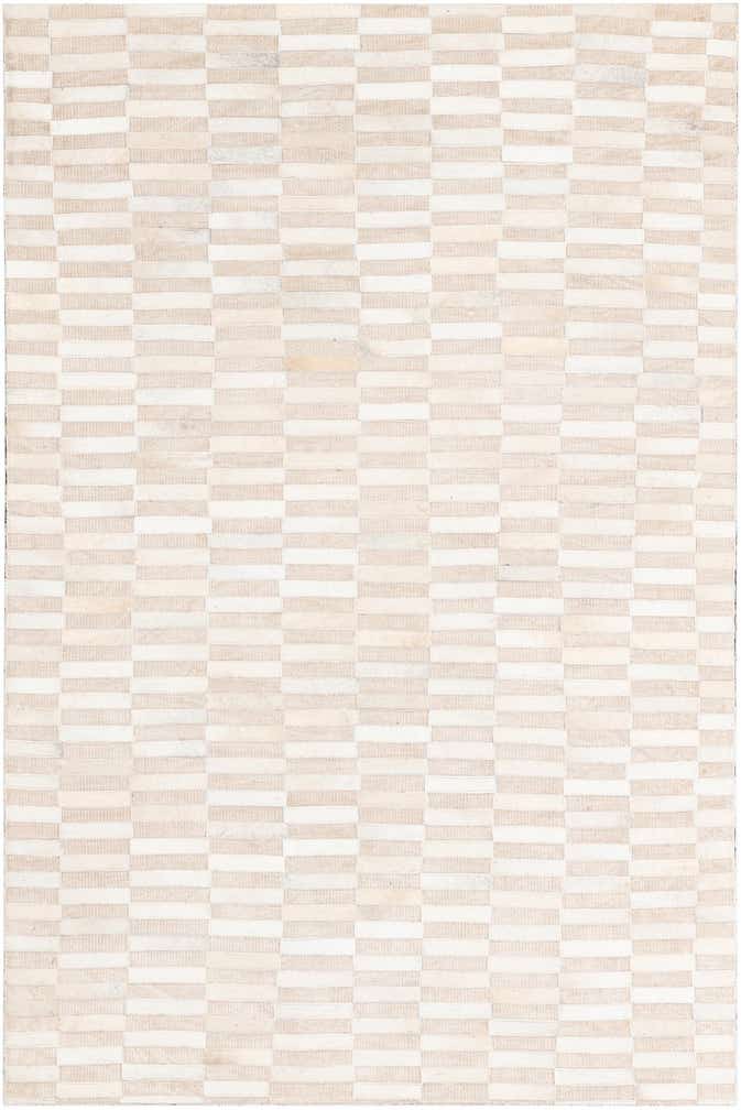 3' 10 x 5' 10 Cowhide Leather Rug