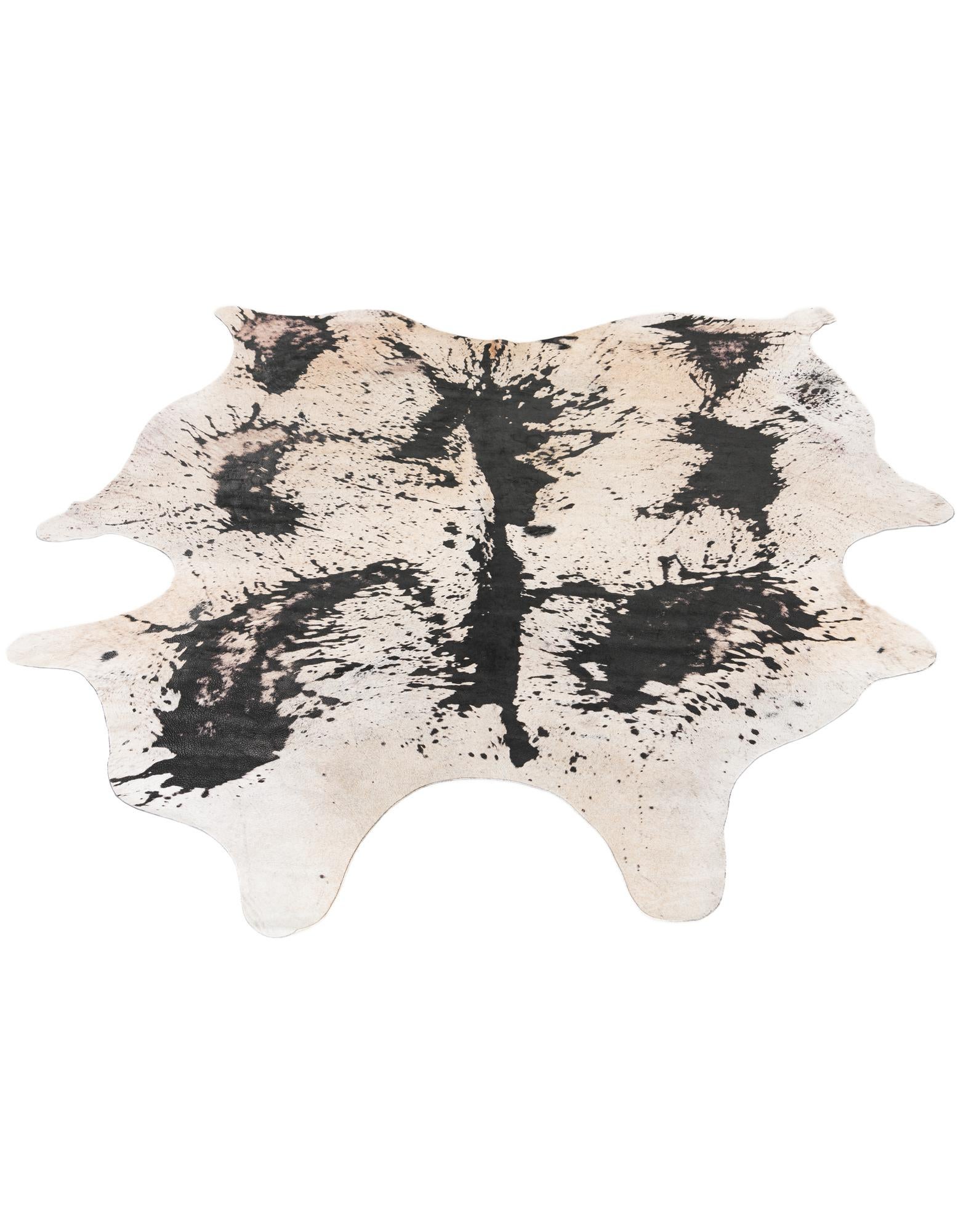 6' 3 x 7' 2 Cowhide Leather Rug