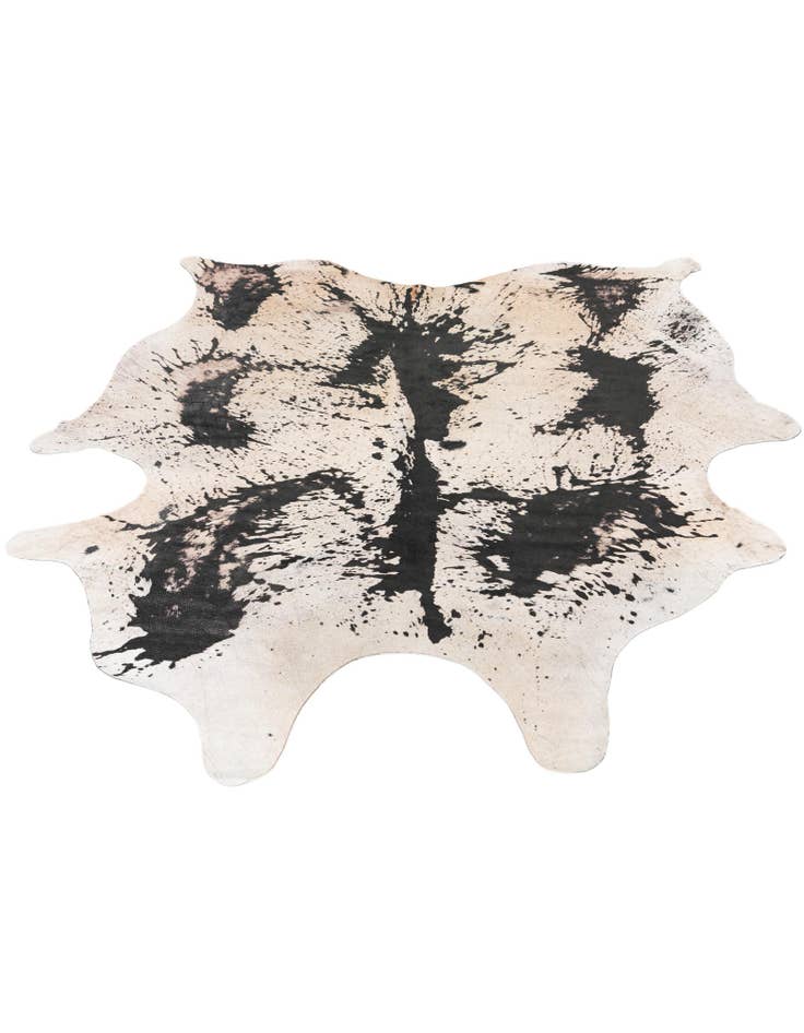 Detail image of 6' 3 x 7' 2 Cowhide Leather Rug