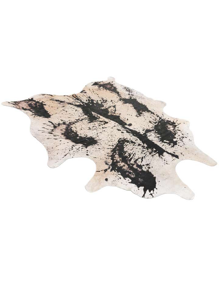 6' 3 x 7' 2 Cowhide Leather Rug