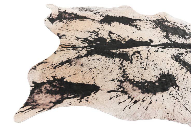 Detail image of 6' 3 x 7' 2 Cowhide Leather Rug