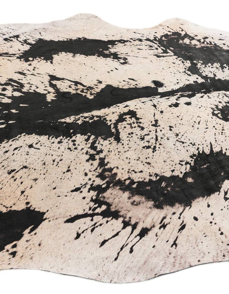 Detail image of 6' 3 x 7' 2 Cowhide Leather Rug