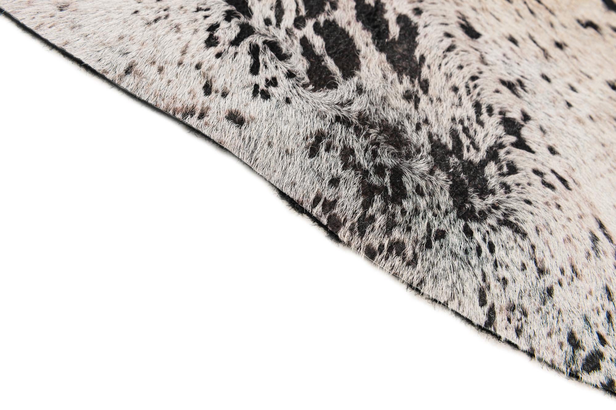 6' 3 x 7' 2 Cowhide Leather Rug