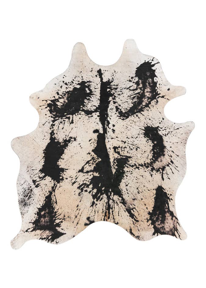 Detail image of 6' 3 x 7' 2 Cowhide Leather Rug