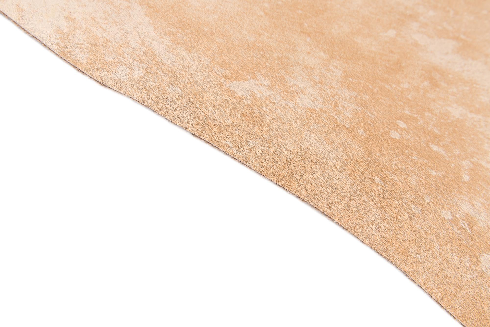 6' 6 x 7' 7 Cowhide Leather Rug