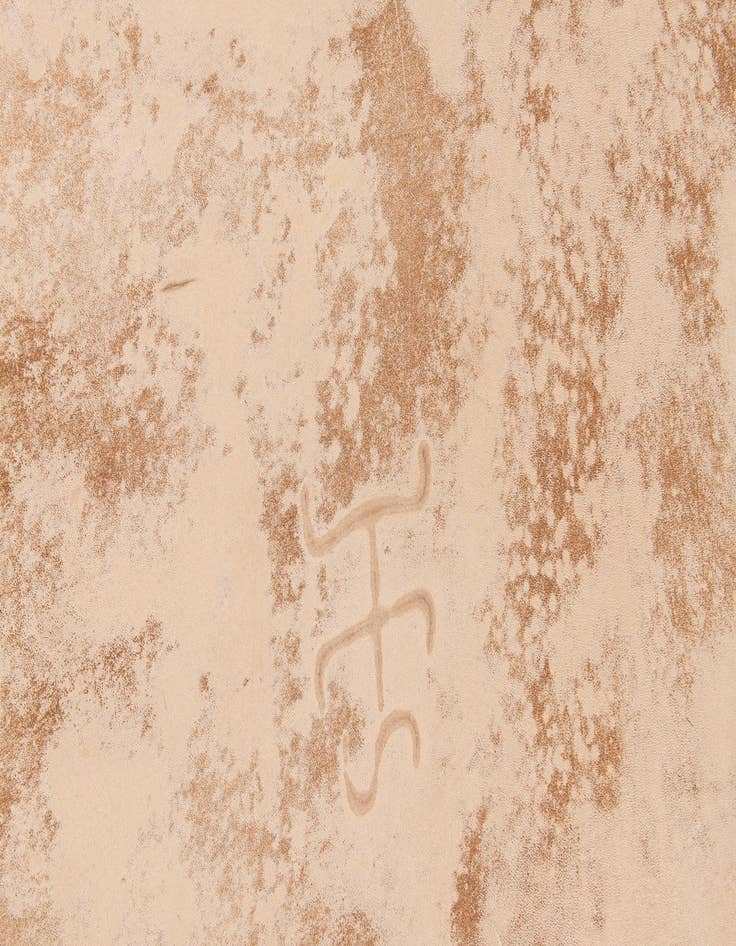 Detail image of 6' 6 x 7' 7 Cowhide Leather Rug