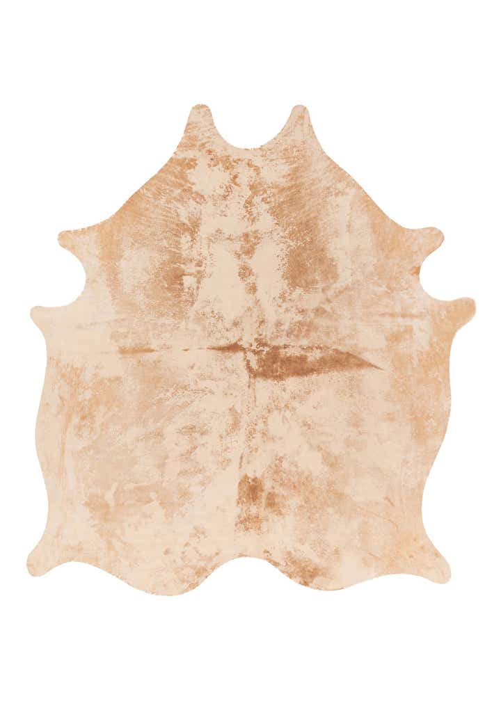 6' 6 x 7' 7 Cowhide Leather Rug