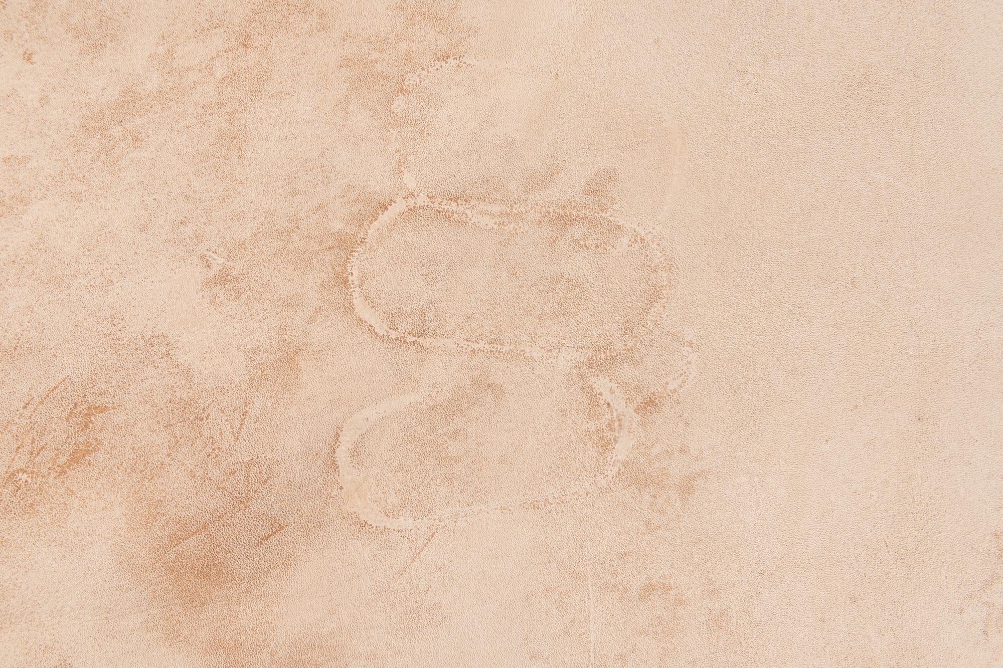 5' 11 x 7' 1 Cowhide Leather Rug