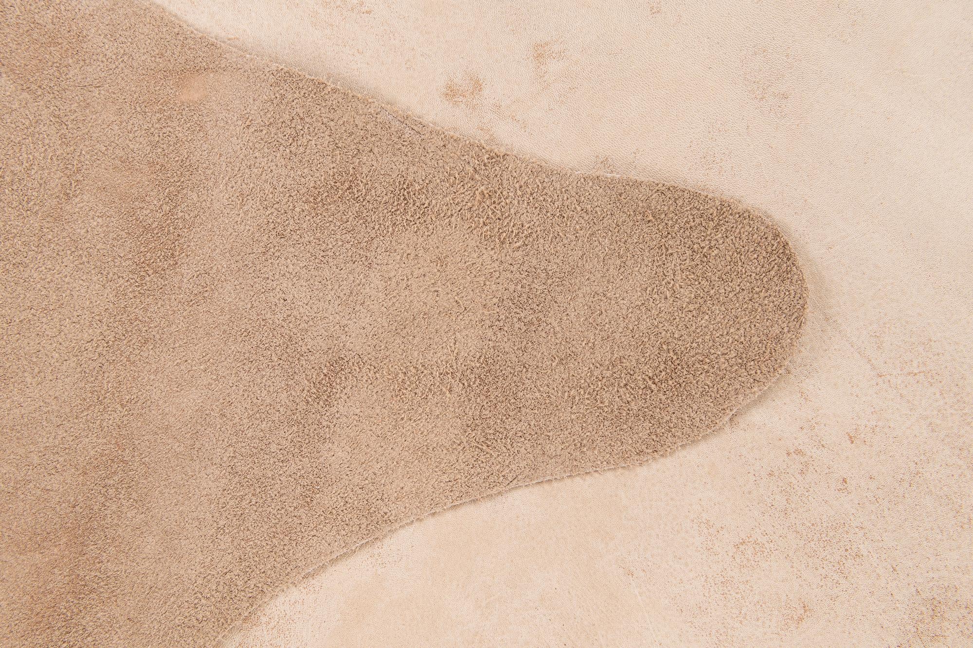 5' 11 x 7' 1 Cowhide Leather Rug